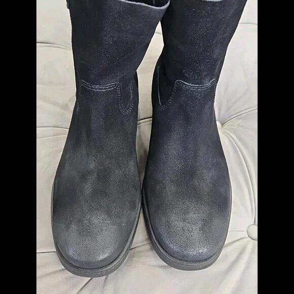 UGG 1130527 Alida Black Suede Short Unlined Pull On Booties Womens Shoes 8 - Picture 15 of 15